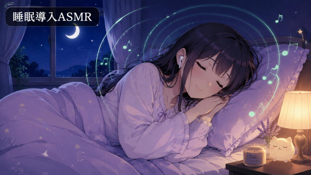 ASMR睡眠導入おすすめ｜眠れる音の選び方とDLsite人気作品まとめ